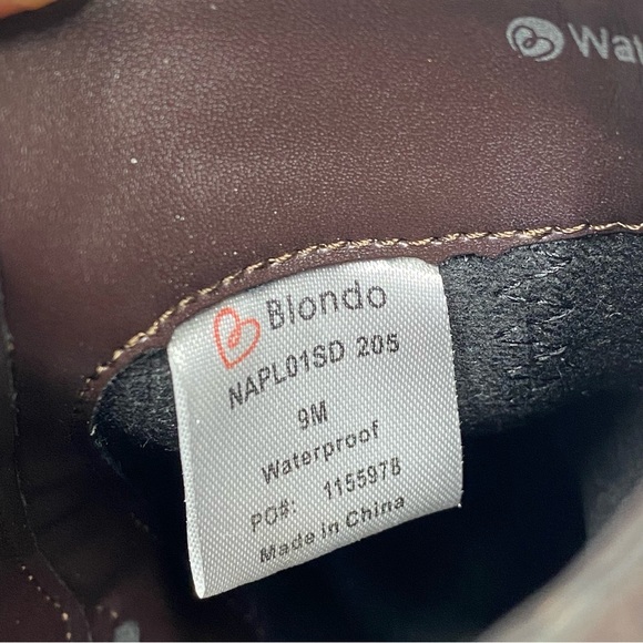 Blondo Naple Brown Suede Waterproof Bootie 9M - Picture 12 of 16